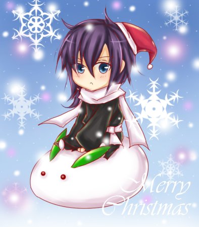 Новогодние аниме мальчики