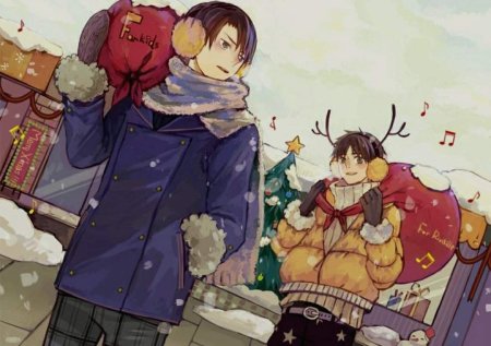 Леви и Эрен Рождество