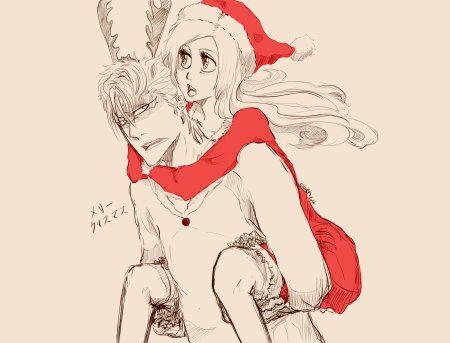 Аниме новый год скетч