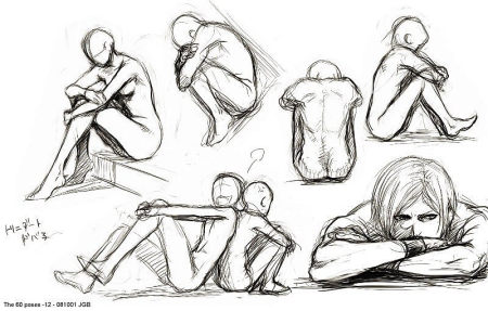 Позы для рисования отчаяние