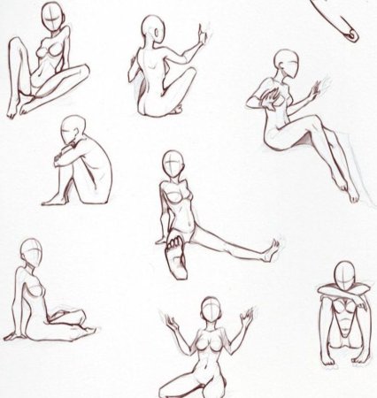 Поза сидящего человека