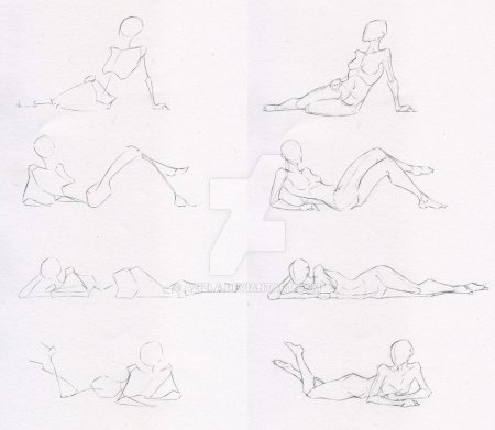 Позы ежа для рисования