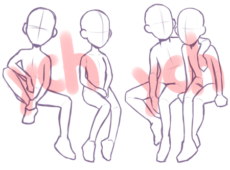 Позы для рисования двух людей