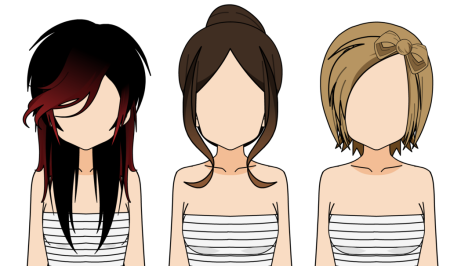 Аниме прически