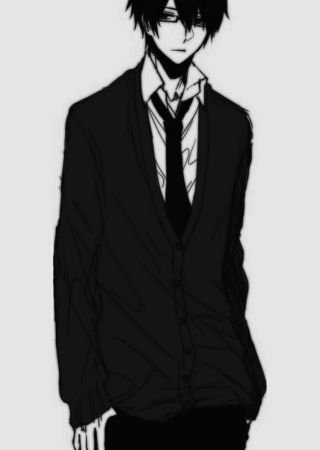 Аниме чёрный мальчик