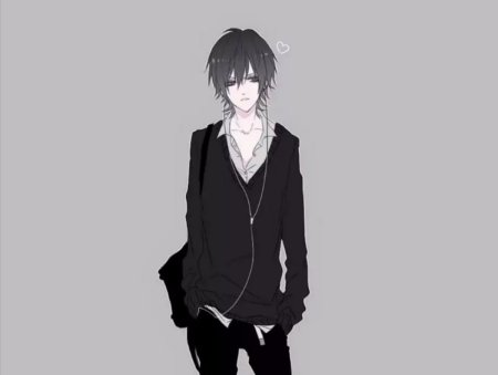 Аниме парень в школьной форме