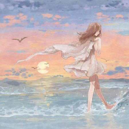 Девушка рисует море