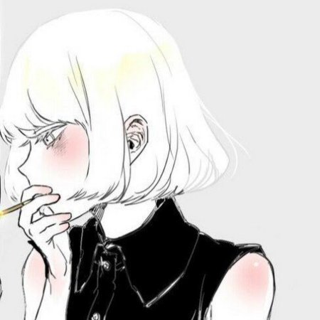 Аниме девушка с сигаретой