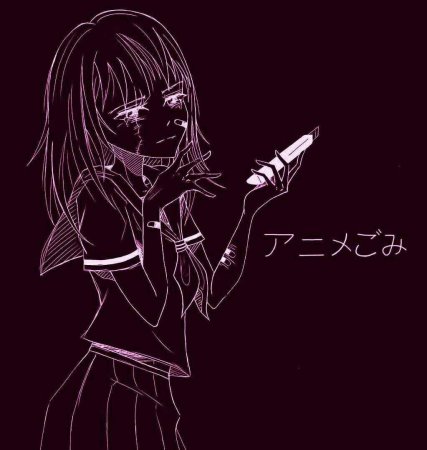 Аниме девушка с сигаретой