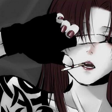 Аниме девушка с сигаретой