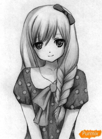 Рисунки для девочек девочки аниме (54 фото)