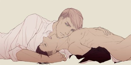 Атака титанов Леви и Эрвин яой