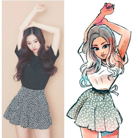 Наброски в стиле аниме