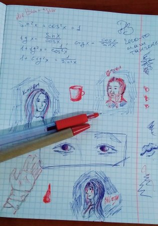 Рисунки в блокноте аниме
