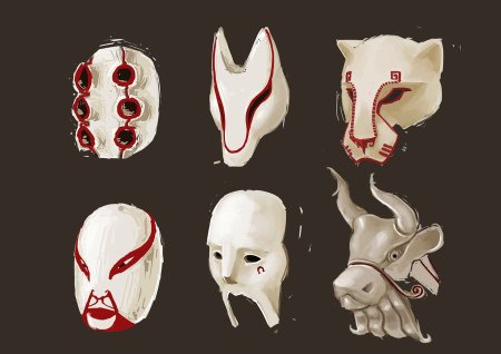 Маска из черепа референс