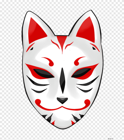 Маска Кицунэ кошка