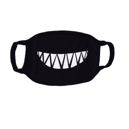 Маска с зубами черная