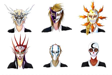 Блич маски Вайзардов