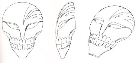 Маска Ичиго Куросаки чертеж