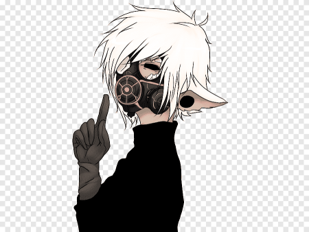 Аниме парень в маске