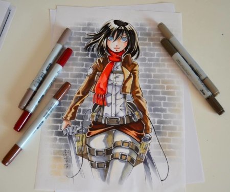 Атака титанов скетчинг