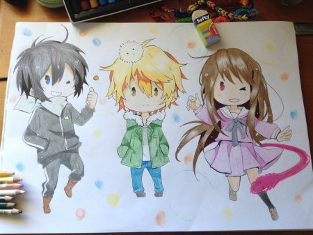 Аниме для срисовки Бездомный Бог