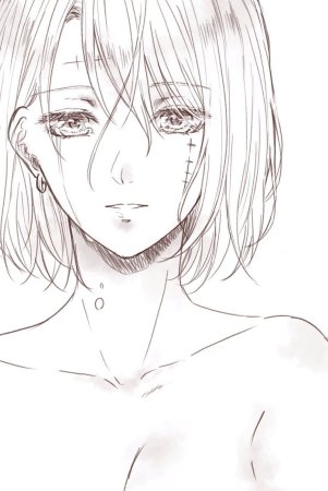 Женское лицо аниме