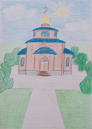 Храм рисунок
