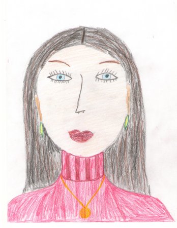 Портрет мамы детский