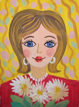 Детские рисунки ко Дню матери