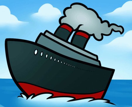 Военный карабльдля детей