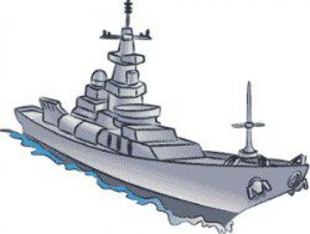 Военный корабль рисунок для детей