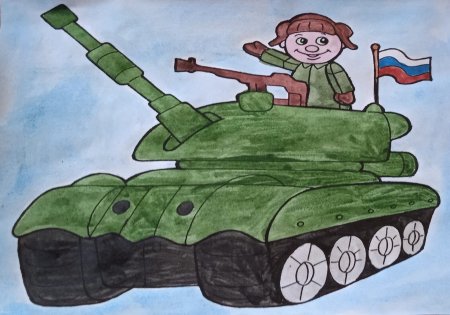 Рисунок танка для детей