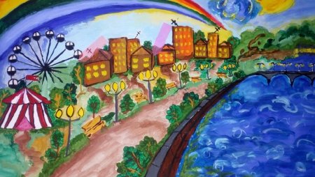 Парк детский рисунок
