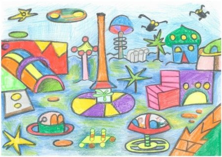 Детский садик будущего рисунки