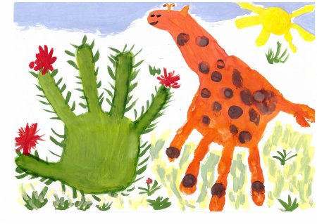 Рисование ладошками для дошкольников