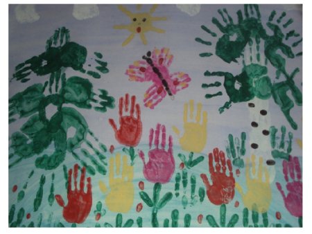 Рисование ладошками для детей