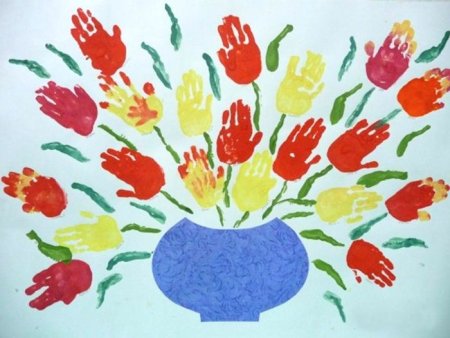 Рисование ладошками животных