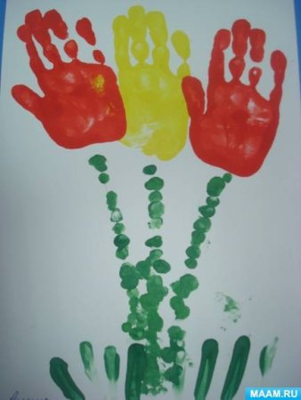 Нетрадиционное рисование ладошками