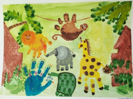 Веселые ладошки рисование