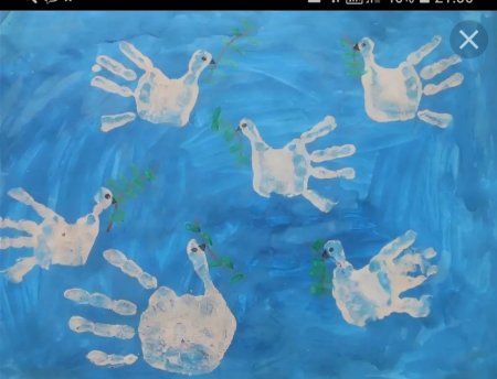 Рисование ладошками в младшей группе