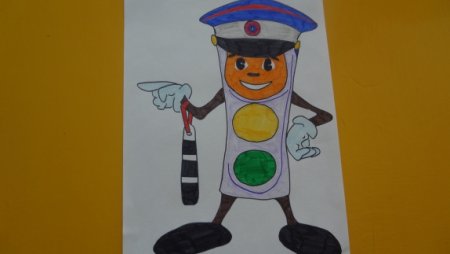 Светофор рисунки по правилам дорожного