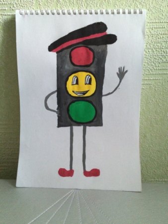 Рисование светофор в подготовительной группе