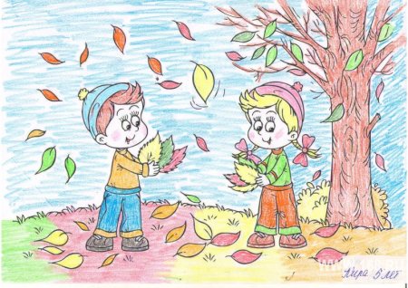 Пластилиновая живопись осень