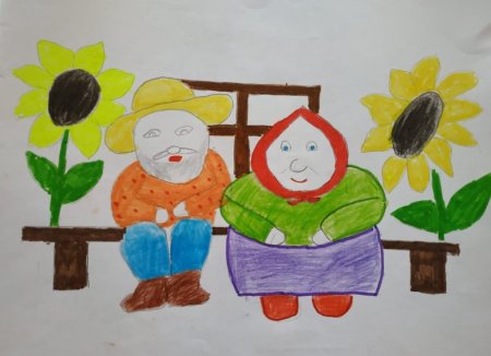 Портрет бабушки для детей