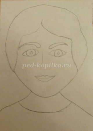 Портрет бабы яги рисунок
