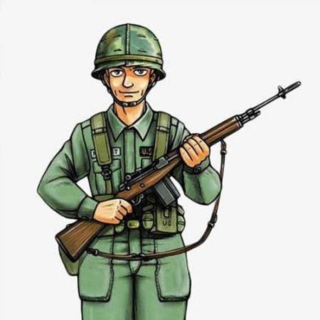 Солдат с ребенком