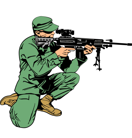 Армия на белом фоне