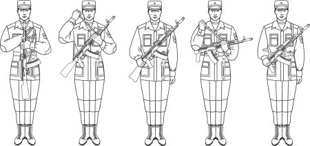 Военная форма раскраска