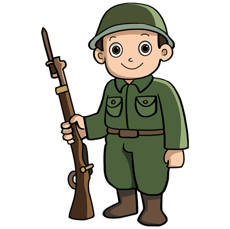 Солдат с ребенком